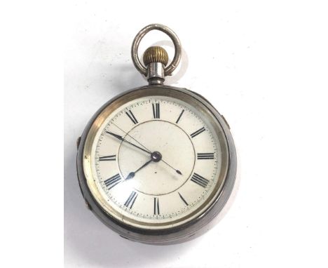 Antique silver centre second pocket watch by jno Ashworth &amp; Co Manchester watch in working order but no warranty given 