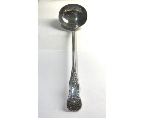 Large antique silver soup ladle, measures approx 35cm long sheffield silver hallmarks weight 237g 