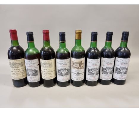 Eight various bottles of 1970s French red wine. (8)