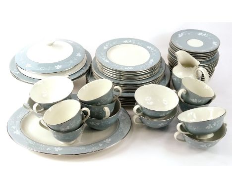 A Royal Doulton reflection pattern part dinner and tea service.