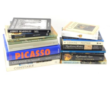 Various art history books, to include volumes on Picasso, Beardsley, Medieval Art, to include The Public Catalogue Foundation
