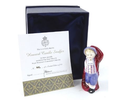 A Royal Worcester Limited edition Howard candle snuffer, from the connoisseur collection number 686 of 750.