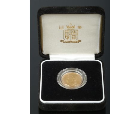 A George IV full sovereign, dated 1827. Bare head portrait with crowned shield to reverse. 7.93g.  