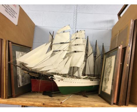 Model Ships and prints, various