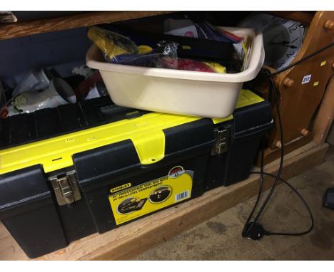 Shelf of assorted including tools etc.