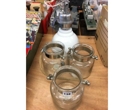 Light fitting and three jars