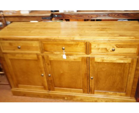 Very good quality light wood side draw