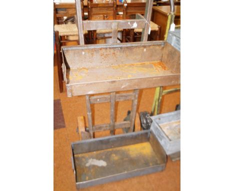 Plant stand converted to tote tray &amp; stack struck