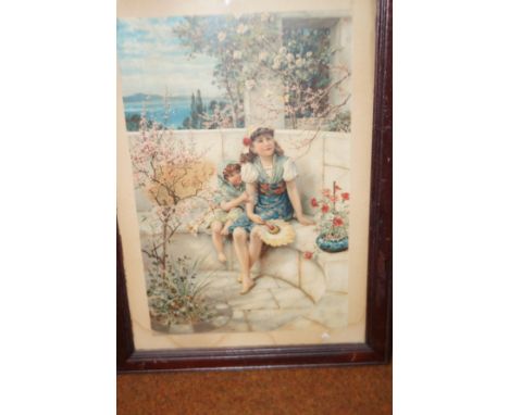 Original pears soap lithograph advertising poster signed by Colman