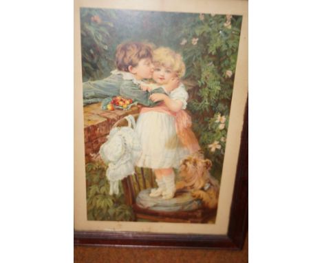 Original pears soap lithograph advertising poster 