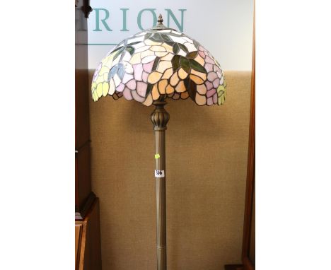 Tiffany style Standard Lamp with leaded shade 
