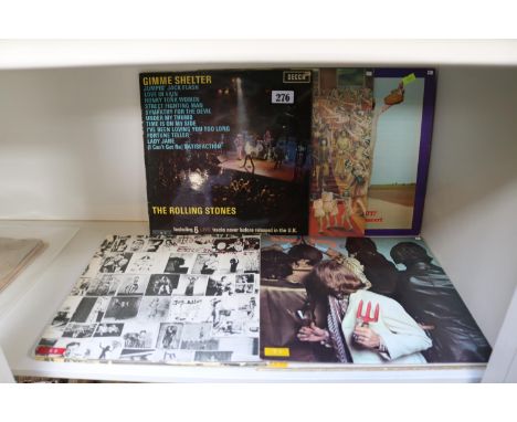 Collection of Vinyl Rolling Stones Records 
