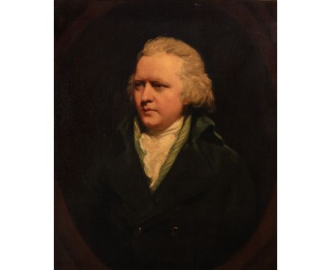 Portrait of the Irish Actor Charles Macklin Oil on canvas, within a painted oval30 x 25 inches (76.2 x 63.5 cm) Frame 36 1/2 