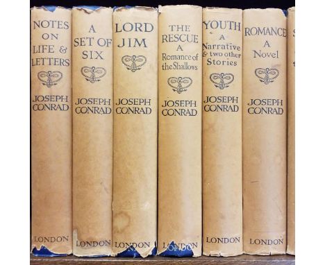 Conrad (Joseph) . The Works of Joseph Conrad, 19 (of 25 volumes), 1925, monochrome frontispieces, previous owner inscriptions