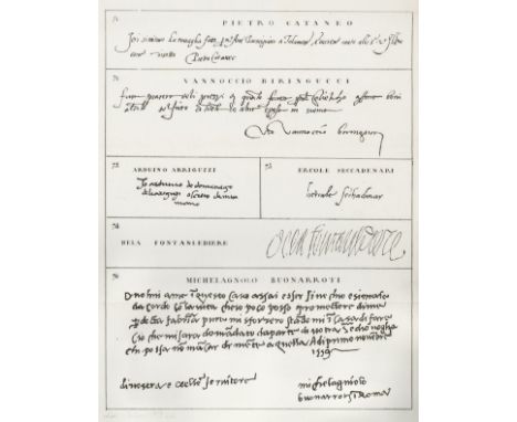 Gaye (Giovanni). Carteggio inedito d'Artisti dei Secoli XIV. XV. XVI., 3 volumes, Florence 1839-40, 13 folding facsimile plat