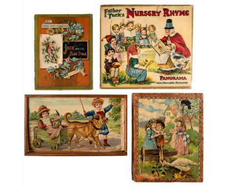 * Games. A collection of five 19th century children's games and books comprising: a set of 17 cut-out hand-coloured lithograp