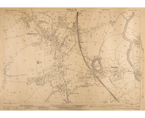 Ordnance Survey Maps. A collection of approximately 280 maps, mostly early 20th century, uncoloured large scale Ordnance Surv