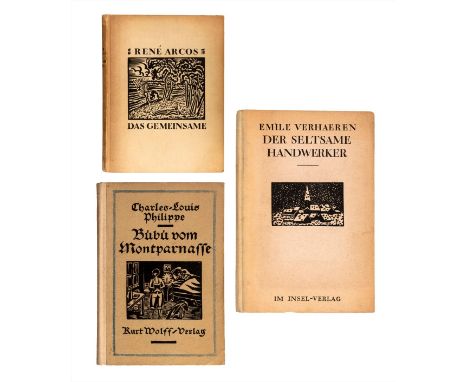 Masereel (Frans). Mein Stundenbuch, 1st German edition, Kurt Wolff, 1920, 167 leaves, including 165 full-page woodcuts by Mas