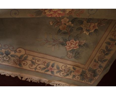 Chinese carpet, large woollen. L.400 (approx) D.277cm. 