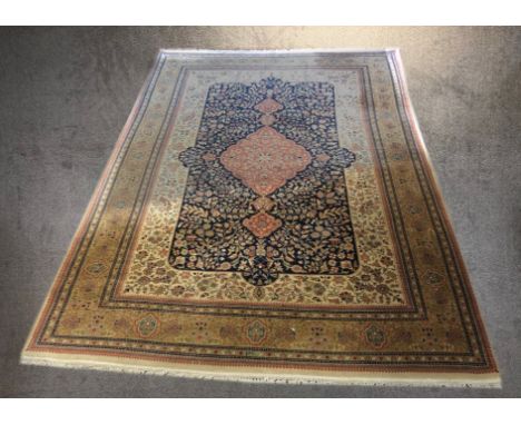 A Persian Ispahan carpet. L.325 W.199cm. 