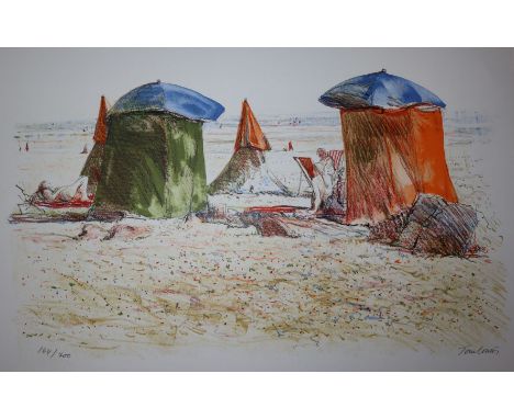 Susan Ryder, limited edition print, The Studio Lamp, signed, 148/200, 87 x 59cm, a print by Tom Coates and one by Jane Corcel