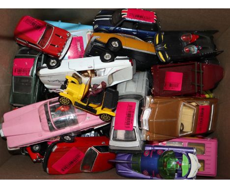 A collection of Corgi diecast models including the Batmobile etc