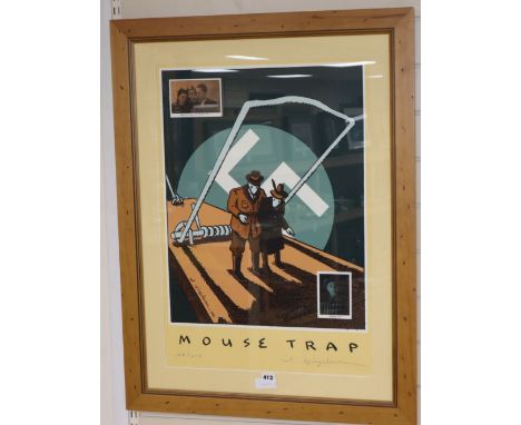 After Spiegleman, limited edition print, "Mouse trap", signed in pencil, 177/200, 71 x 49cm
