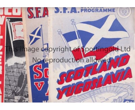 SCOTLAND      Eight home programmes: Yugoslavia 1956, Austria 1956, scores entered, Switzerland 1957, Spain 1957, British Arm