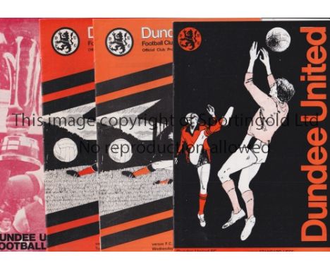 DUNDEE UNITED      Eight home programmes for ties against European opposition, Inter Cities Fairs Cup third round v Juventus 