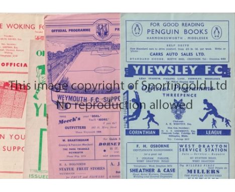 1950'S NON-LEAGUE FOOTBALL PROGRAMMES      Approximately 750 English Non-League programmes throughout the 1950's. Home clubs 