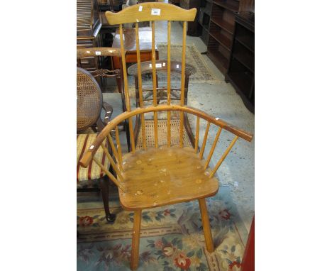 18th century style primitive stick back chair. (B.P. 24% incl. VAT)