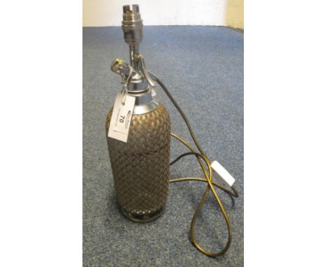 Vintage soda syphon now converted to a lamp.(B.P. 24% incl. VAT)