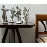 Himmelstoss, Karl (1872-1967) Entwurf, Rosenthal 4 Figuren 2x Kunstabteilung Selb Musiker Quartett