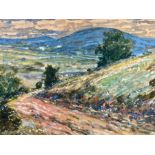 Gild, Ferdinand (1879-1940), Aquarell Weimar, expressive Landschaft, datiert 1932
