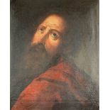 Unsigniertes Ölgemälde Portrait bärtiger Heiliger wohl Apostel im Altmeister Stil um 1800