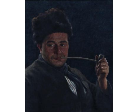 Gdanietz, Wilhelm, signed, Volendammer fisherman smoking a pipe, canvas 56 x 45 cm.GDANIETZ, WILHELM (1893-1969), ges. r.b., 