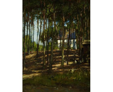 WAAY V.D. NICOLAAS (1855-1936), sign. l..r,  Forest, canvas 53 x 40 cm.  Provenance: Simonis &amp; Buunk, Ede and Christie's 