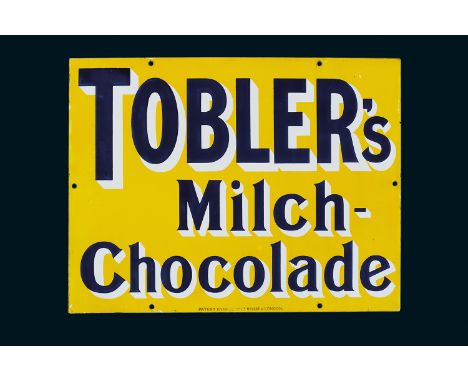 41 x 31 cm, flach, Patent Enamel Co.Ld, B'ham &amp; London, schabloniert. Mit typischer englischer Rückseite. Das Schild wurd