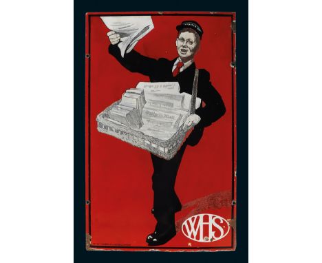 40 x 64 cm, flach, schabloniert und lithographiert, Patent Enamel Co Lo B'ham &amp; London, selten.