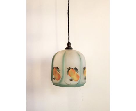 Vintage peach design opaque glass light shades  H : 15 cm
