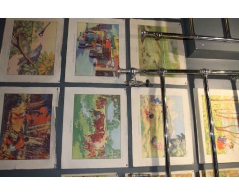 Mid Century childrens illustrations of various themes. In both landscape and portrait position (7 items)