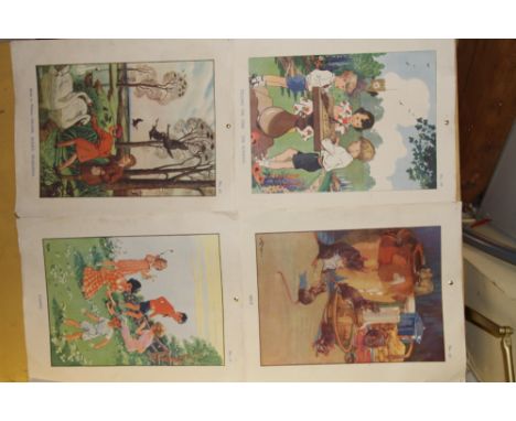 Mid Century childrens illustrations of various themes. In both landscape and portrait position (4 items)