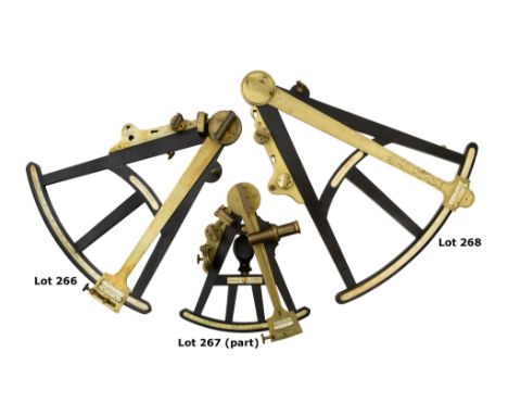  A 8«IN. RADIUS VERNIER OCTANT BY BY D. MCGREGOR, GLASGOW, CIRCA 1840, ebony Ð-frame with maker~s plates signed as per title 