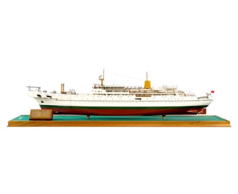 A 1:96 SCALE STATIC DISPLAY MODEL FOR THE C.S. MERCURY, ORIGINALLY BUILT BY CAMMELL LAIRD, 1962, modelled by K. Routledge wit