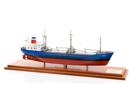 A 1:100 SCALE BOARDROOM MODEL FOR THE M.S. VIRGILIA, CONSTRUCTED BY VAN DIEPEN WATERHUIZEN, HOLLAND FOR HARRISON'S (CLYDE LTD