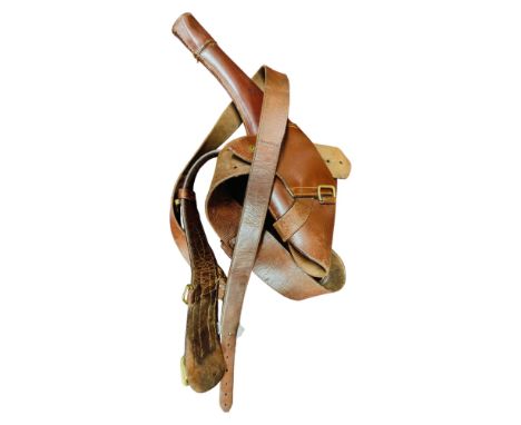 SAM BROWNE BELT WITH HOLSTER 