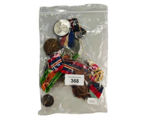 BAG OF FIRST &amp; SECOND WORLD WAR MEDALS 