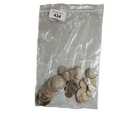 BAG OF SILVER COINS 