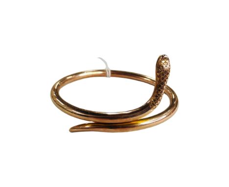 ANTIQUE ROSE GOLD SNAKE BANGLE 14.5 GRAMS 