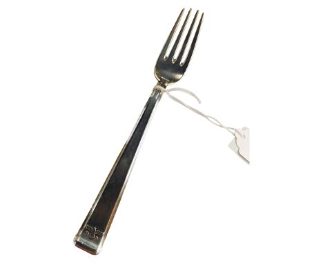 ADOLF HITLER -  SILVER DINNER FORK FROM ADOLF HITLER'S FIRST DINING WAGON 10 '242' ON THE FUHRERSONDERZUG 